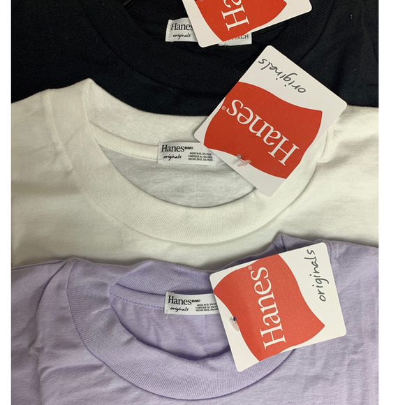 Lot of 3 New Hanes Womens XL Ringspun Cotton Jersey Cap Sleeve Muscle Tees - Picture 2 of 5